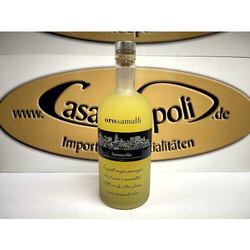 Limoncello aus Amalfi - 1,0 Liter - 35 vol. - Flasche: Downtown saturiert - LOro di Amalfi