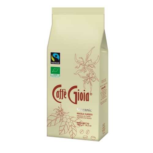 Classica 50% Arabica - Organic - Kaffee in Bohnen - 1,0 Kilogramm - Caffe Gioia - MHD 03-10-2024