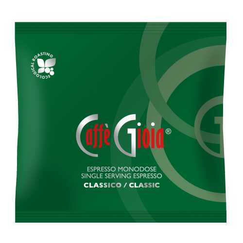 Gioia Classica Verde 50% Arabica - Ökologische Röstung - Cialde - Pads - 10 Stück - Caffe Gioia - MHD 30-11-2024