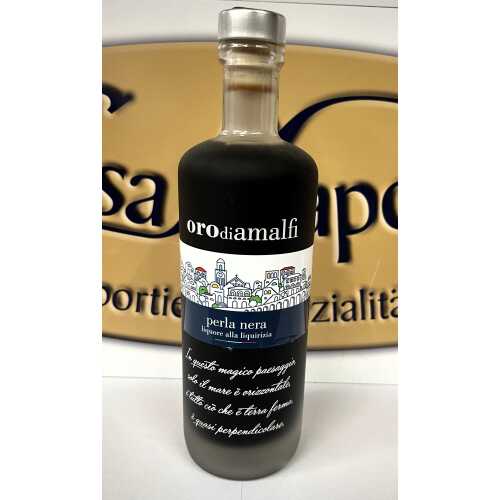 Lakritz Likör aus Amalfi - Liquirizia - 0,5 Liter - 25 vol. - Flasche: Downtown saturiert - LOro di Amalfi